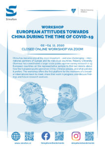 Virtual workshop: European attitudes towards China during the time of Covid-19