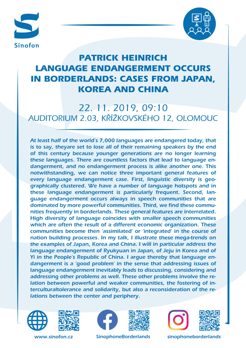 Language Endangerment Occurs in Borderlands: Case from Japan, Korean and China