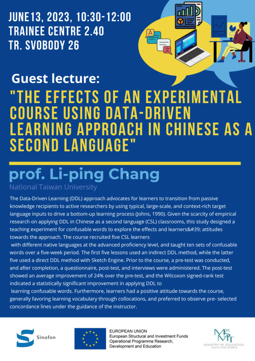 The Effects of an Experimental course using data-driven Learning Approach in Chinese as a Second Language